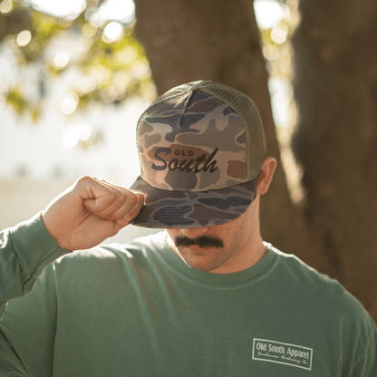 Old South Patch Thicket Camo - Trucker Hat - Old South Apparel