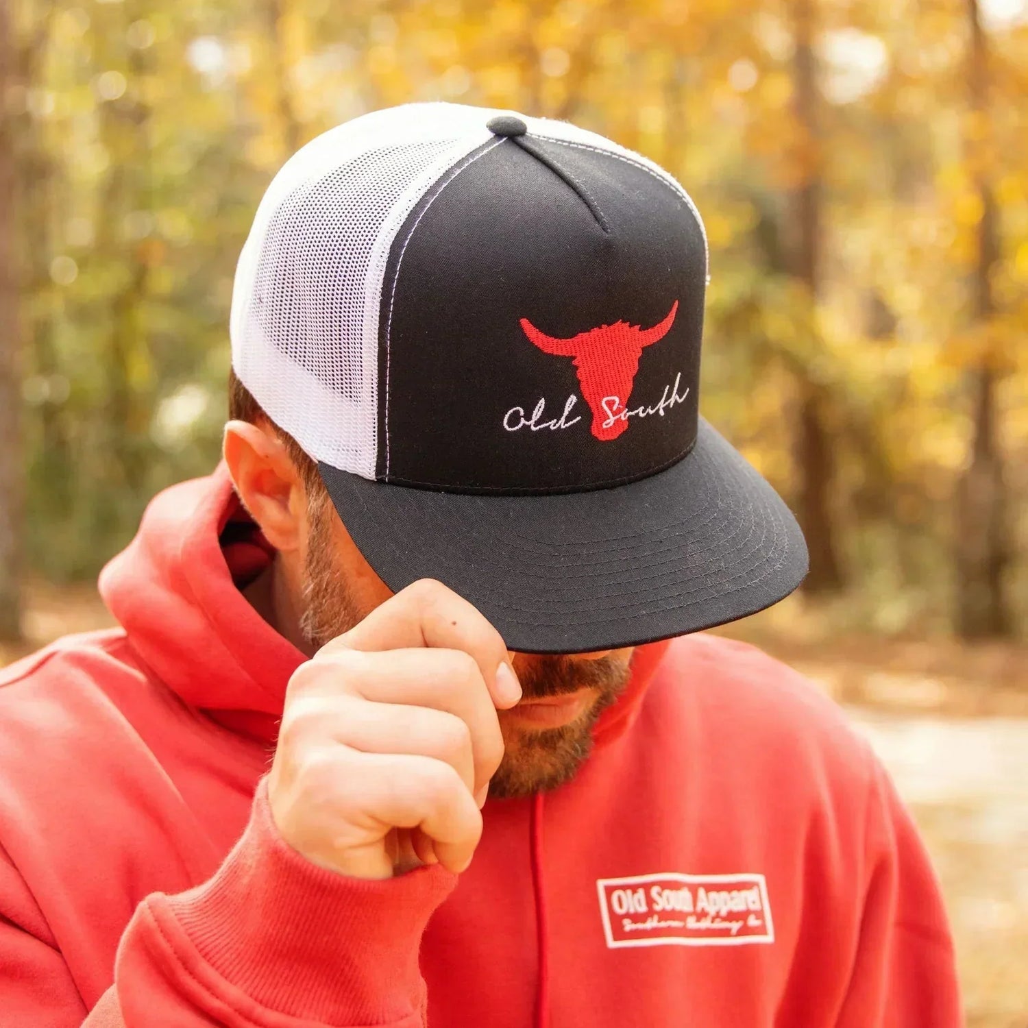 Bull Flatbill Trucker Hat – Old South Apparel - Main Image