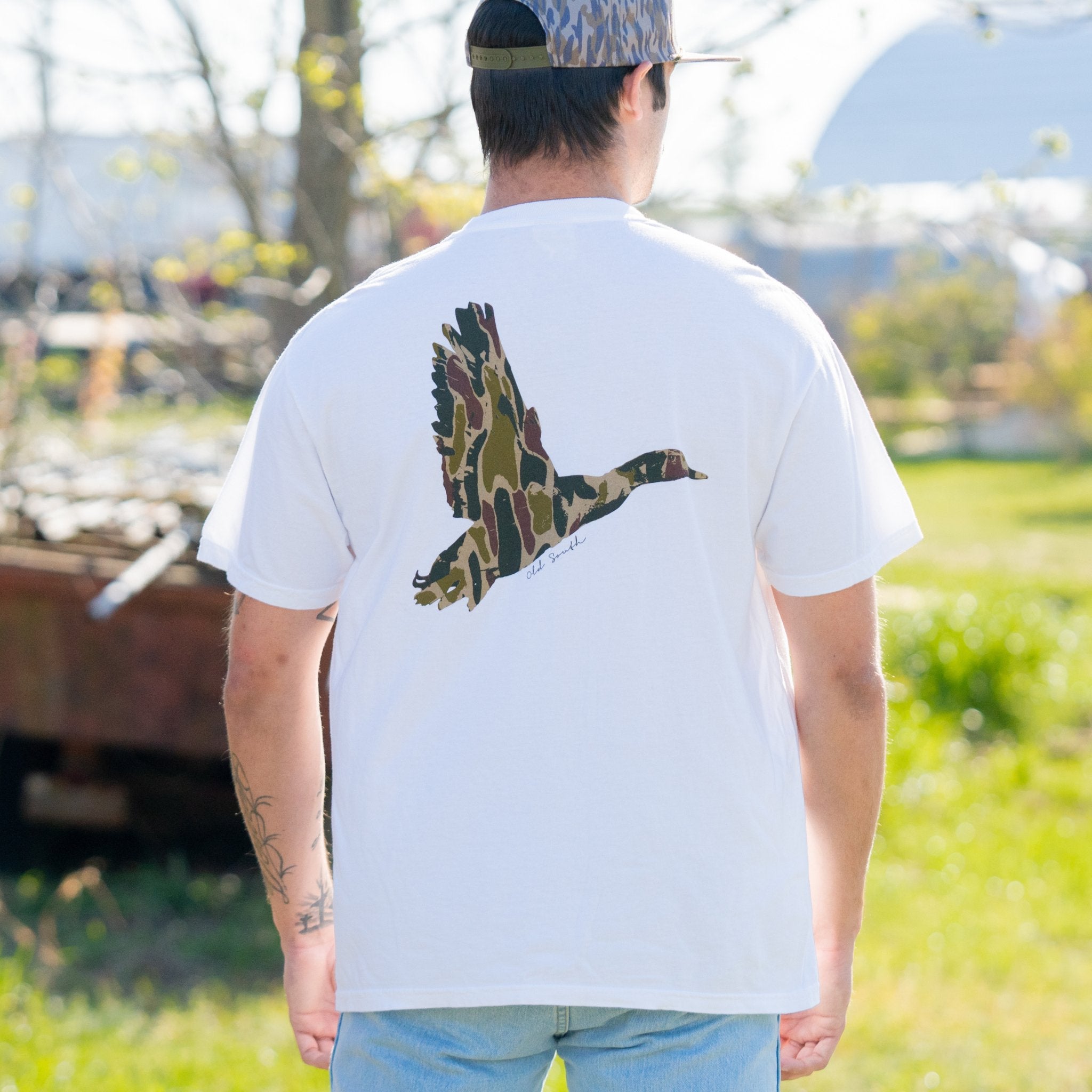 OldSouthApparel_Duck Wings with Thicket Camo - Short Sleeve