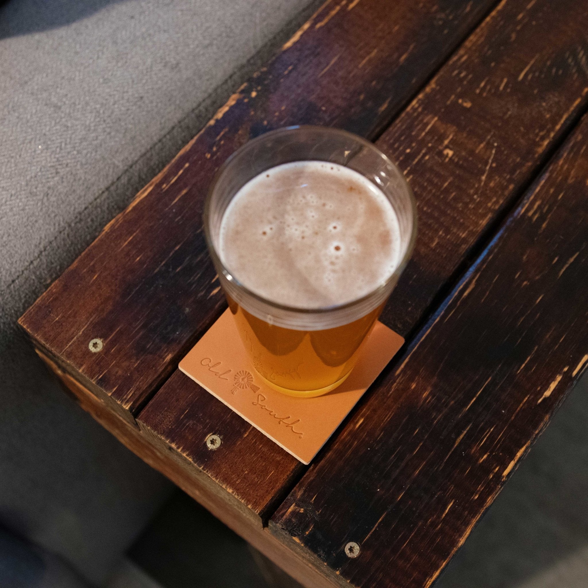 OldSouthApparel_Leather Coaster Set (6-Pack)