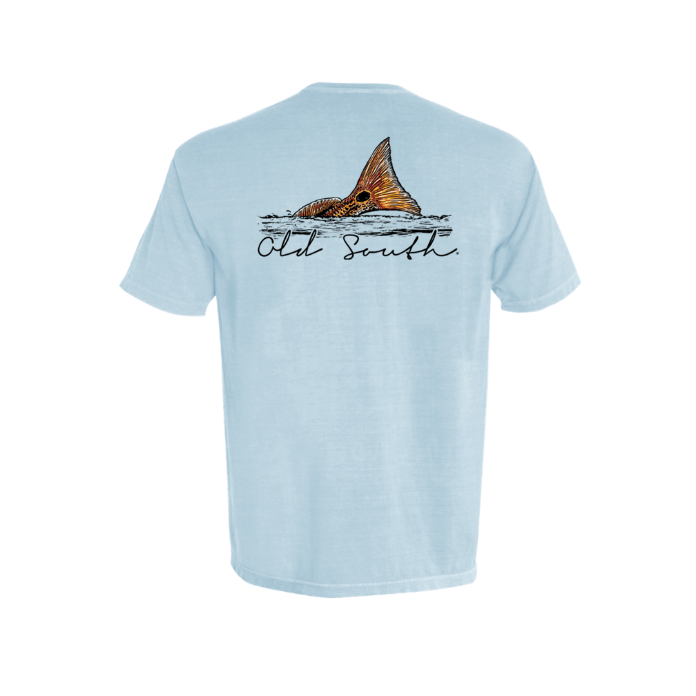 OldSouthApparel_Red Fish Fin - Short Sleeve