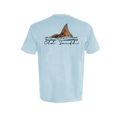 OldSouthApparel_Red Fish Fin - Short Sleeve