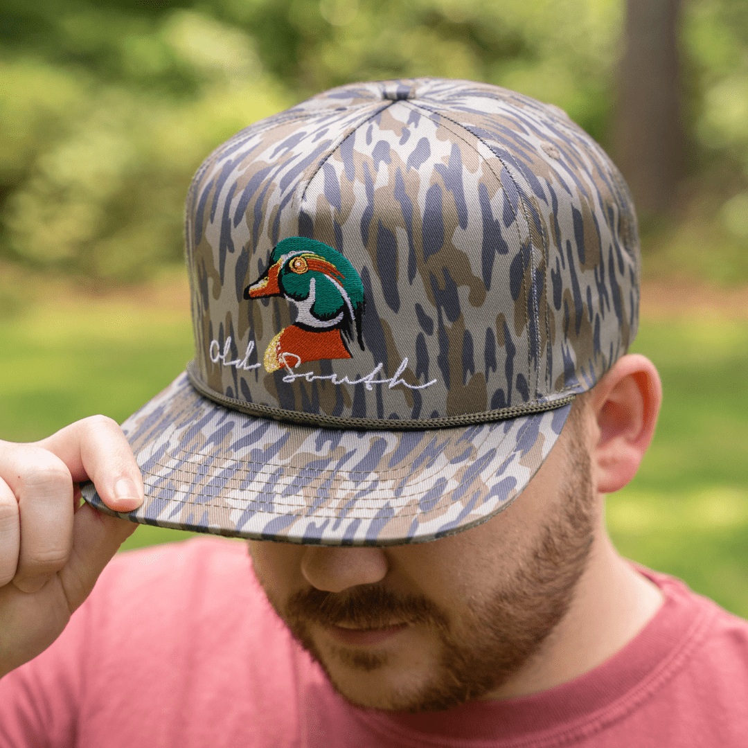 OldSouthApparel_Wood Duck Head Osland Camo - Trucker Hat