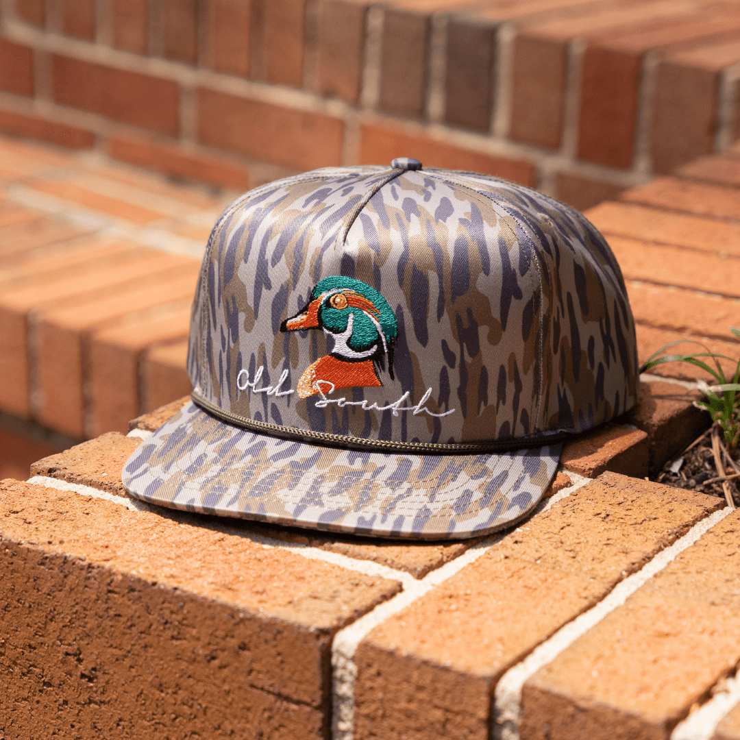 Wood Duck Head Osland Camo Trucker Hat Old South Apparel