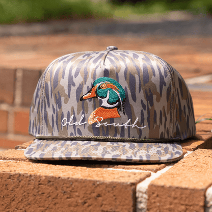 OldSouthApparel_Wood Duck Head Osland Camo - Trucker Hat