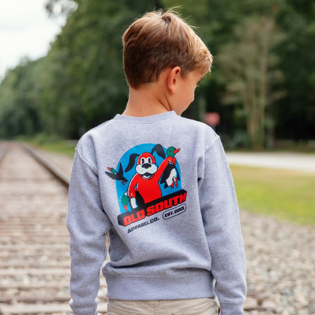 Pixeled Duck Hunt - Crewneck Sweatshirt - Toddler - Old South Apparel