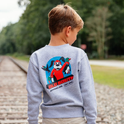 Pixeled Duck Hunt - Crewneck Sweatshirt - Toddler - Old South Apparel