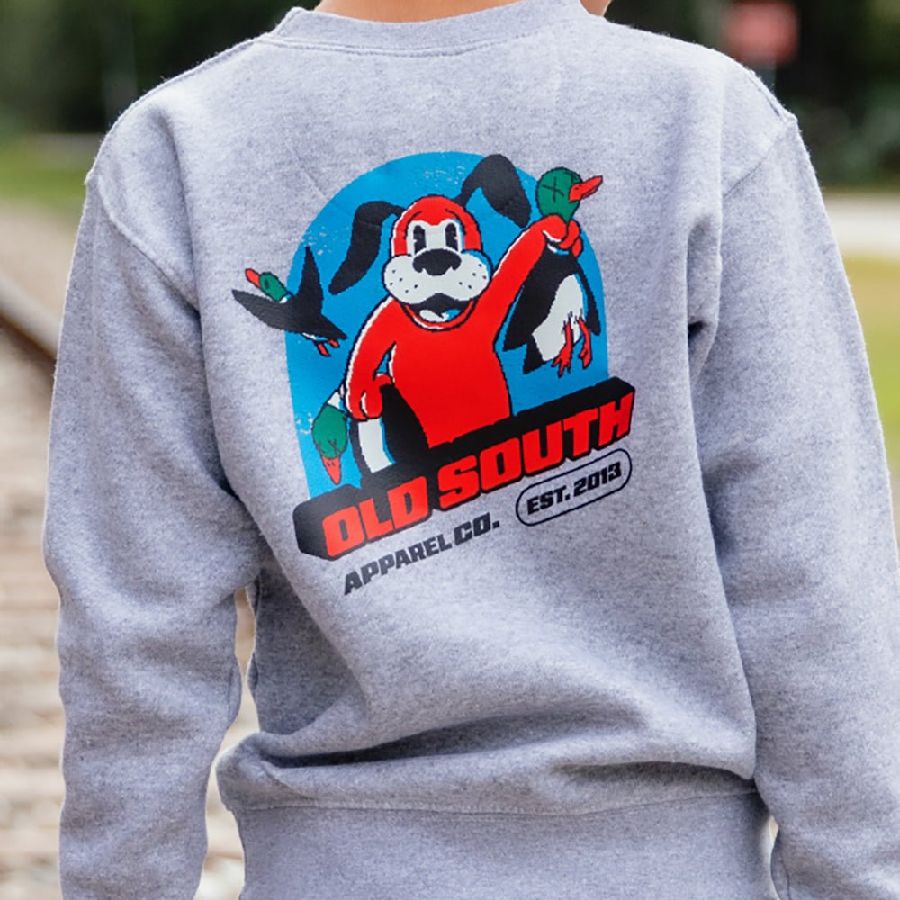 Pixeled Duck Hunt - Crewneck Sweatshirt - Toddler - Old South Apparel