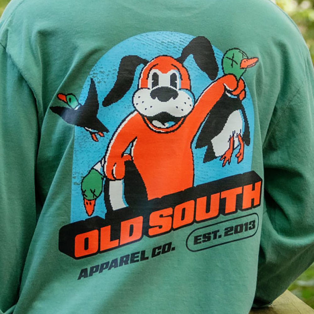 Pixeled Duck Hunt - Long Sleeve - Old South Apparel