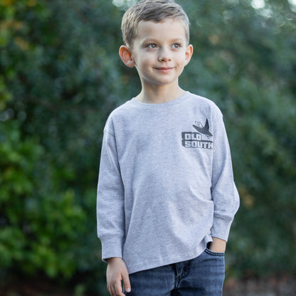 Pixeled Duck Hunt - Long Sleeve - Toddler - Old South Apparel
