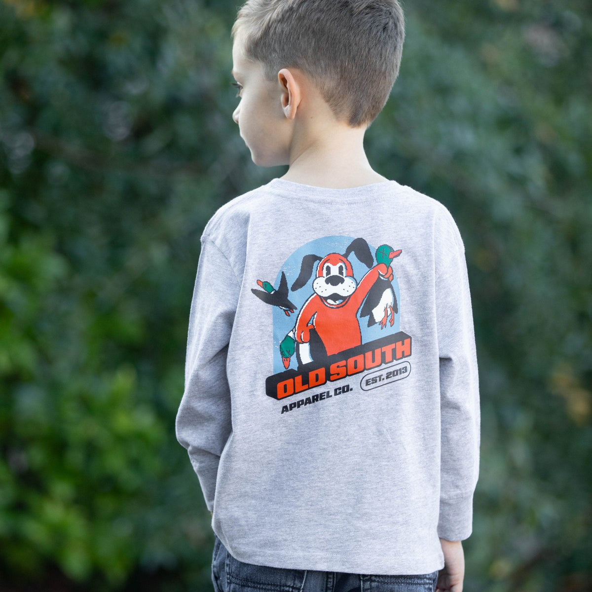 Pixeled Duck Hunt - Long Sleeve - Toddler - Old South Apparel