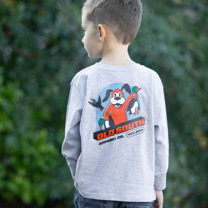 Pixeled Duck Hunt - Long Sleeve - Toddler - Old South Apparel