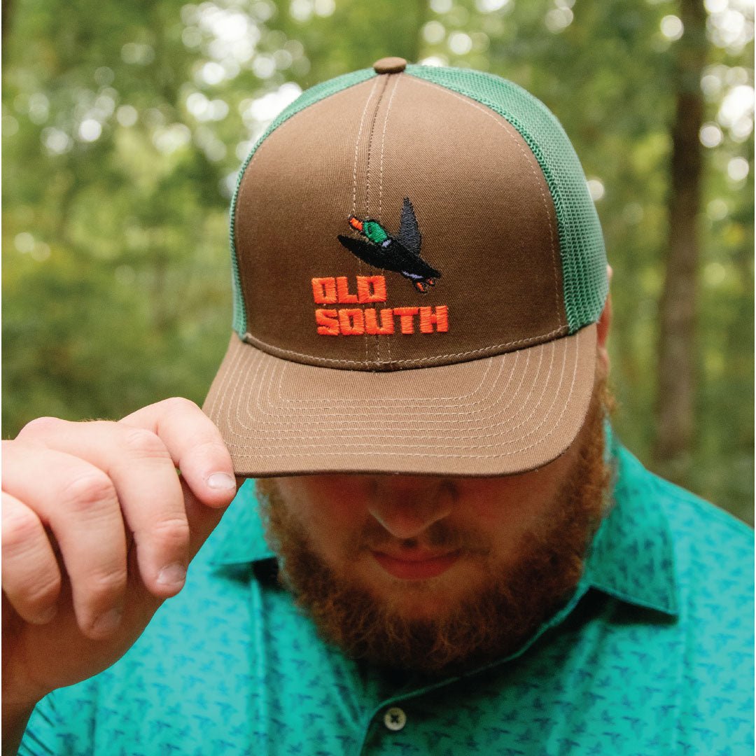 Pixeled Duck Hunt - Trucker Hat - Old South Apparel