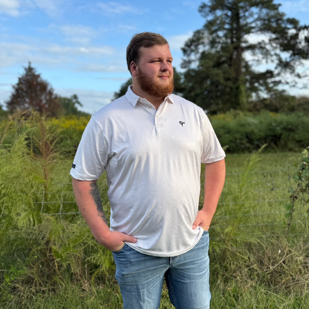 Thin Stripe Microstripe - Performance Polo