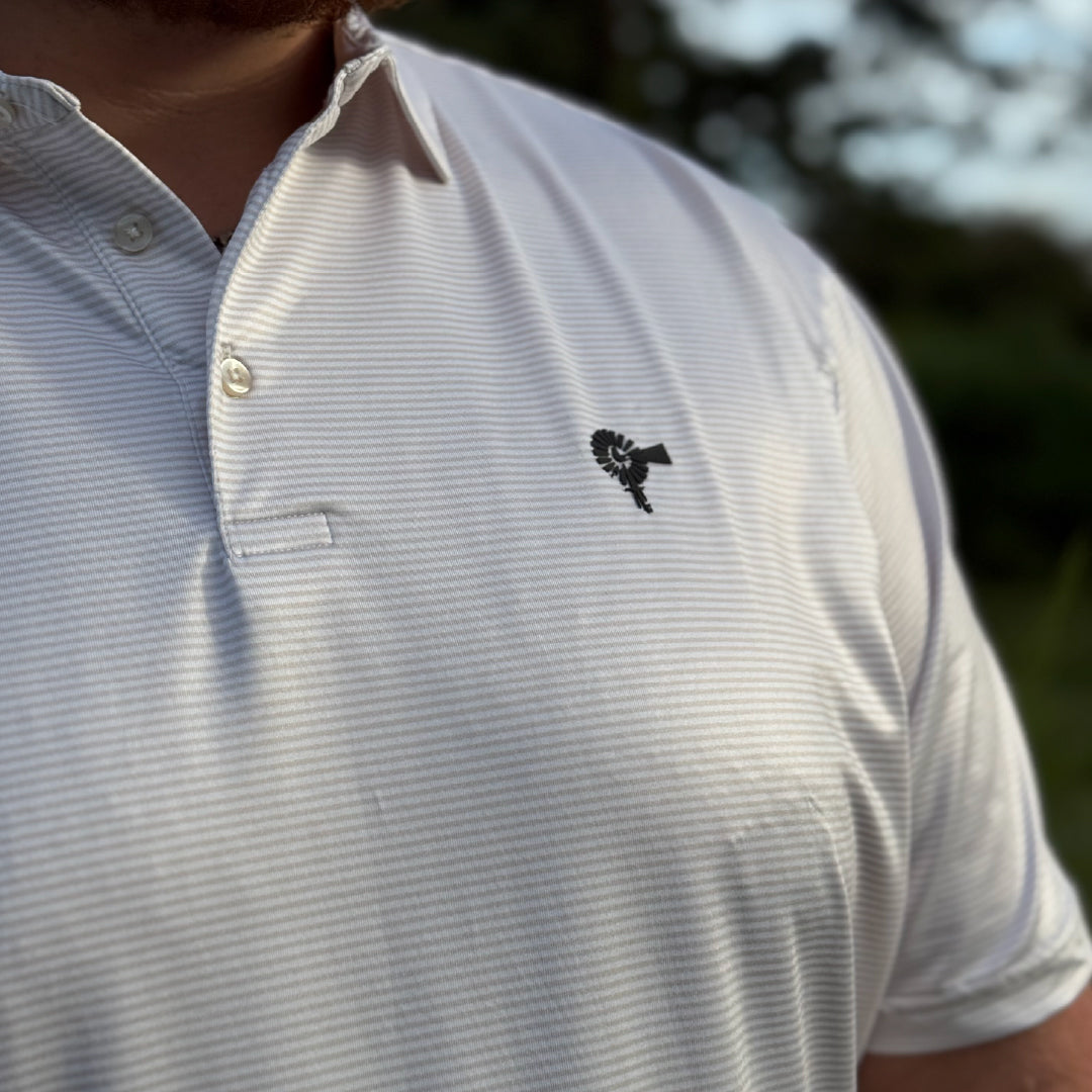Thin Stripe Microstripe - Performance Polo