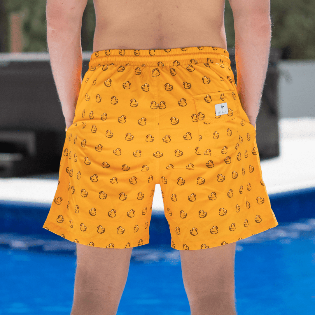 Rubber Duckie - Lined Swim Trunks - Old South Apparel