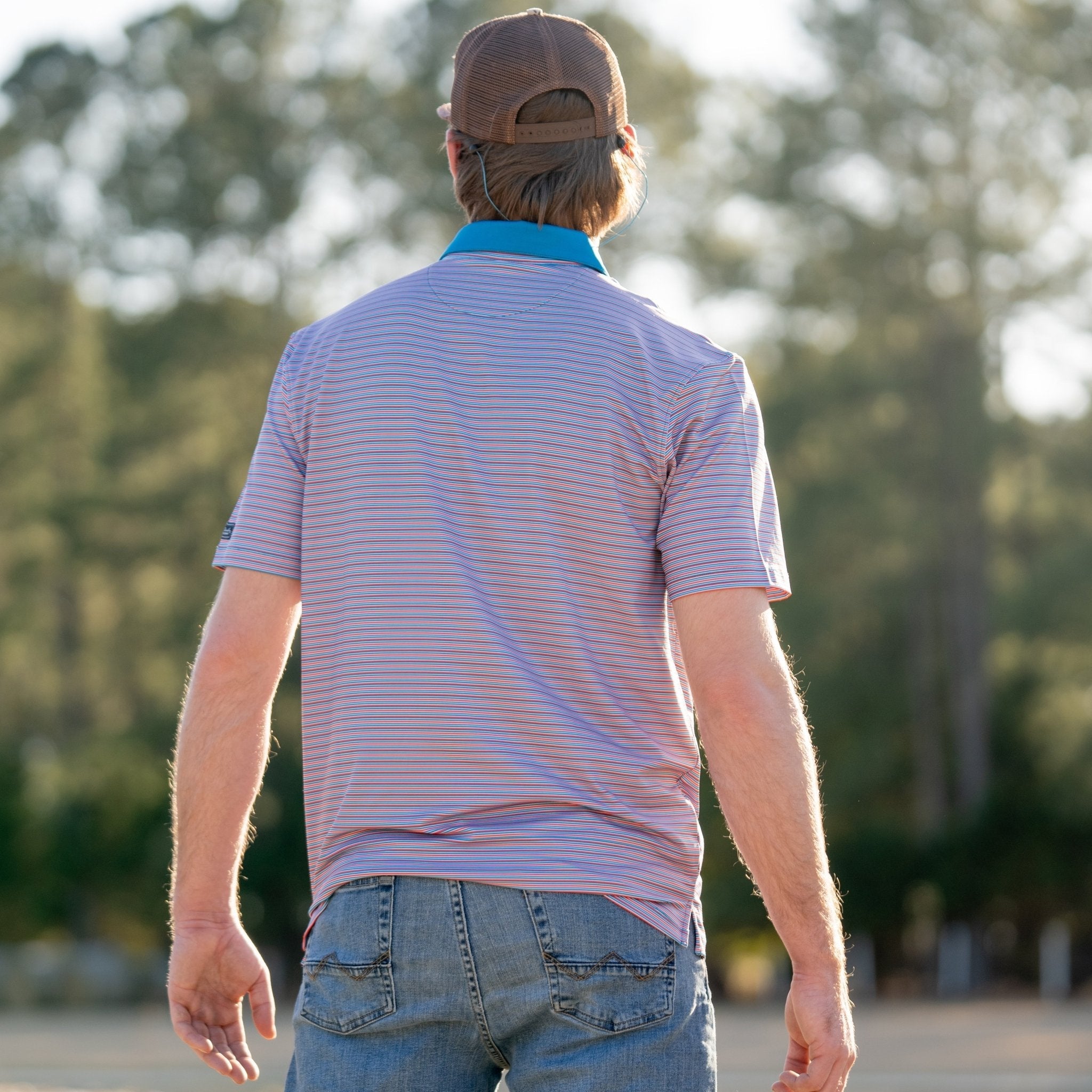 Rusty Microstripe - Performance Polo - Old South Apparel