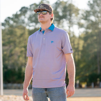 Rusty Microstripe - Performance Polo - Old South Apparel