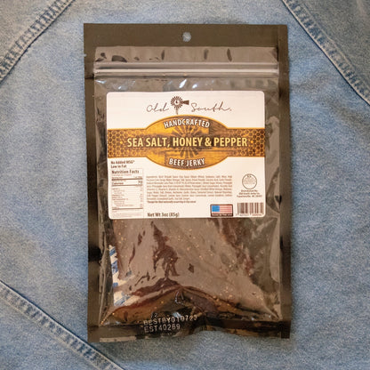 Sea Salt Honey and Pepper - Beef Jerky - Old South Apparel