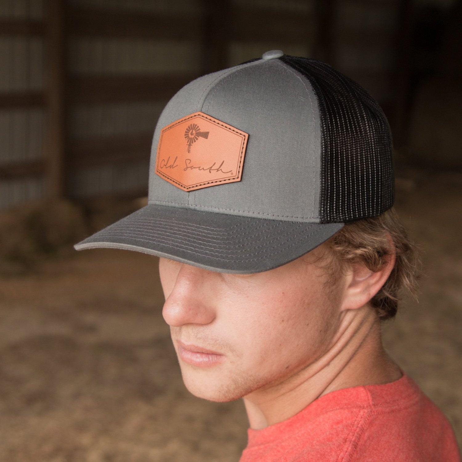 Signature Leather Patch - Trucker Hat - Old South Apparel