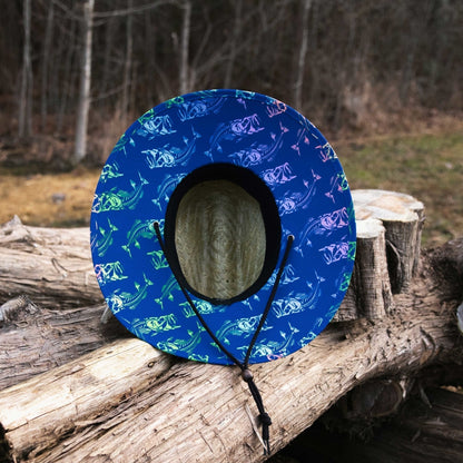 Skully Colored - Straw Hat - Old South Apparel