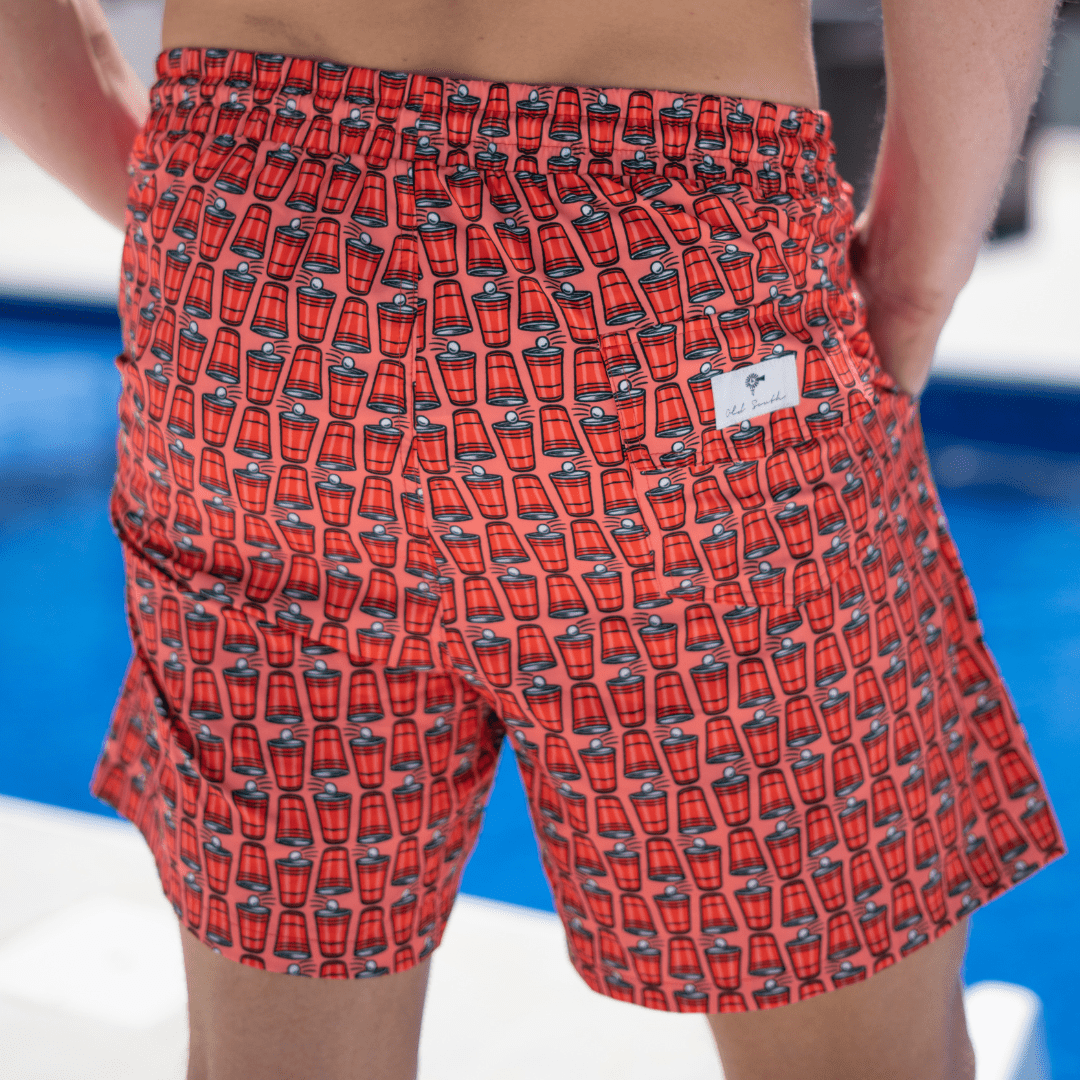 Solo Cup - Lined Swim Trunks - Old South Apparel