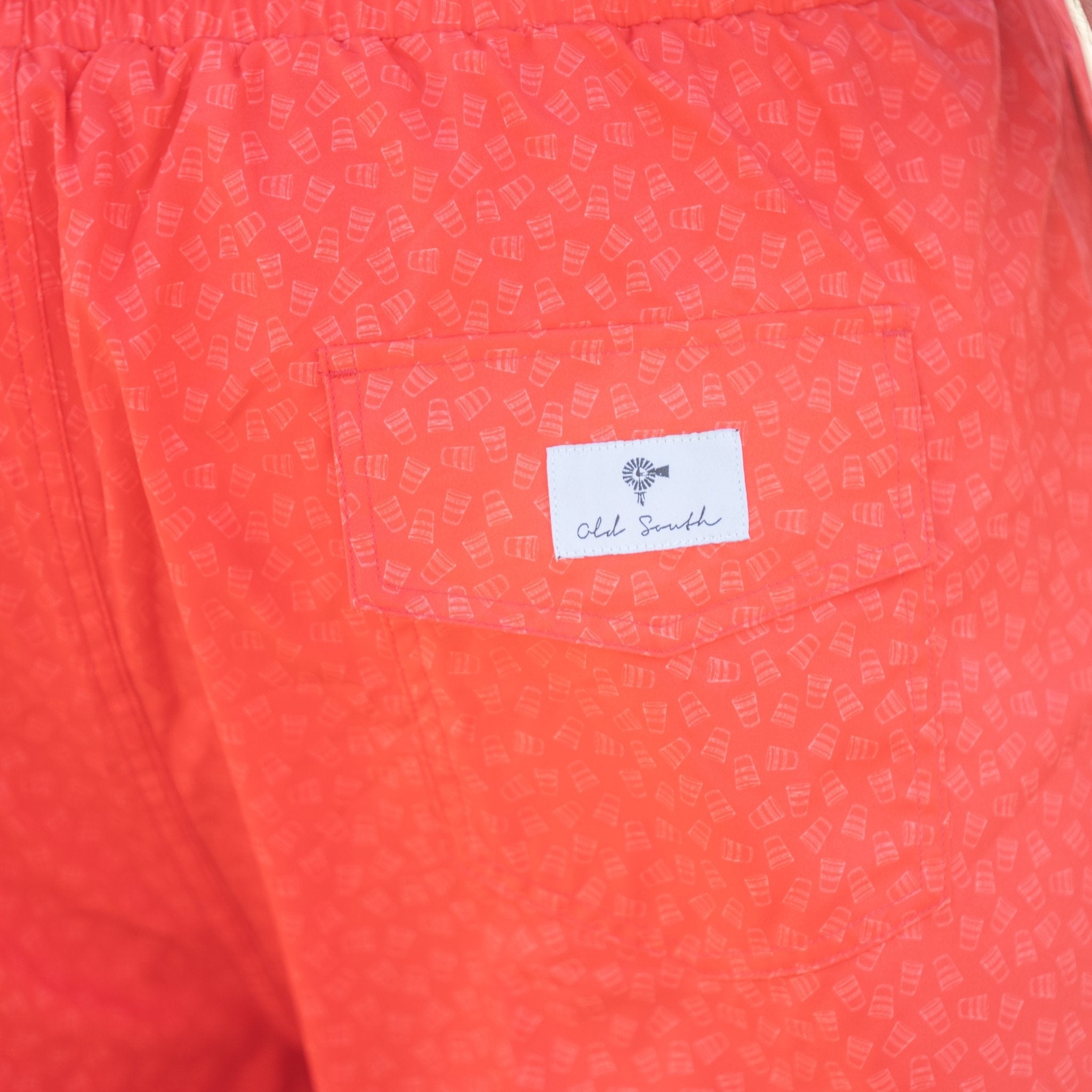 Solo Cup Microprint - Lined Swim Trunks - Old South Apparel