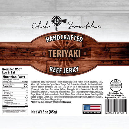 Teriyaki - Beef Jerky - Old South Apparel