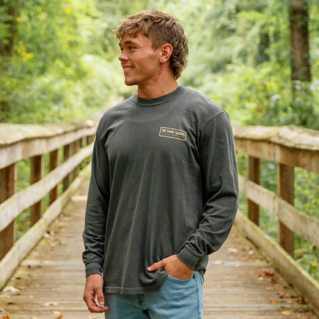 Thicket Camo with Dog Outline - Long Sleeve - Old South Apparel