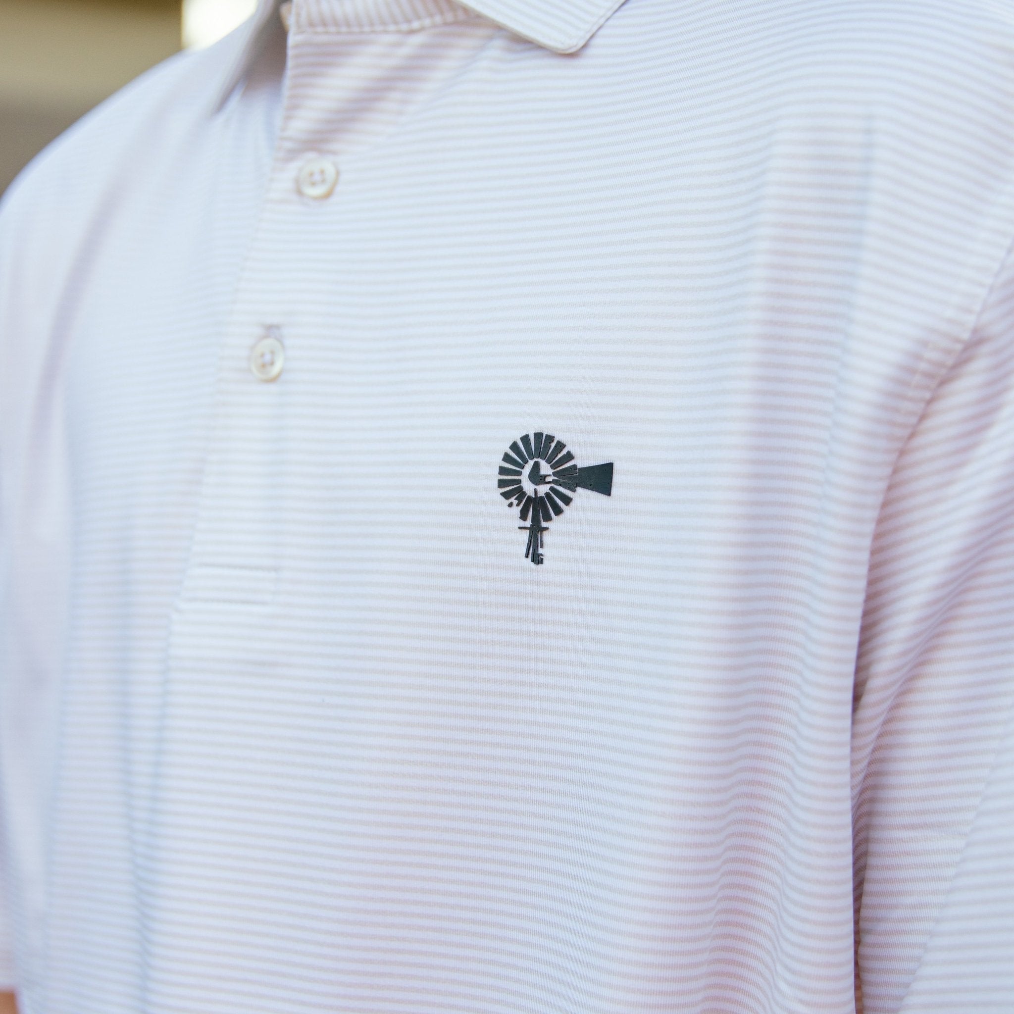 Thin Stripe Microstripe - Performance Polo - Old South Apparel