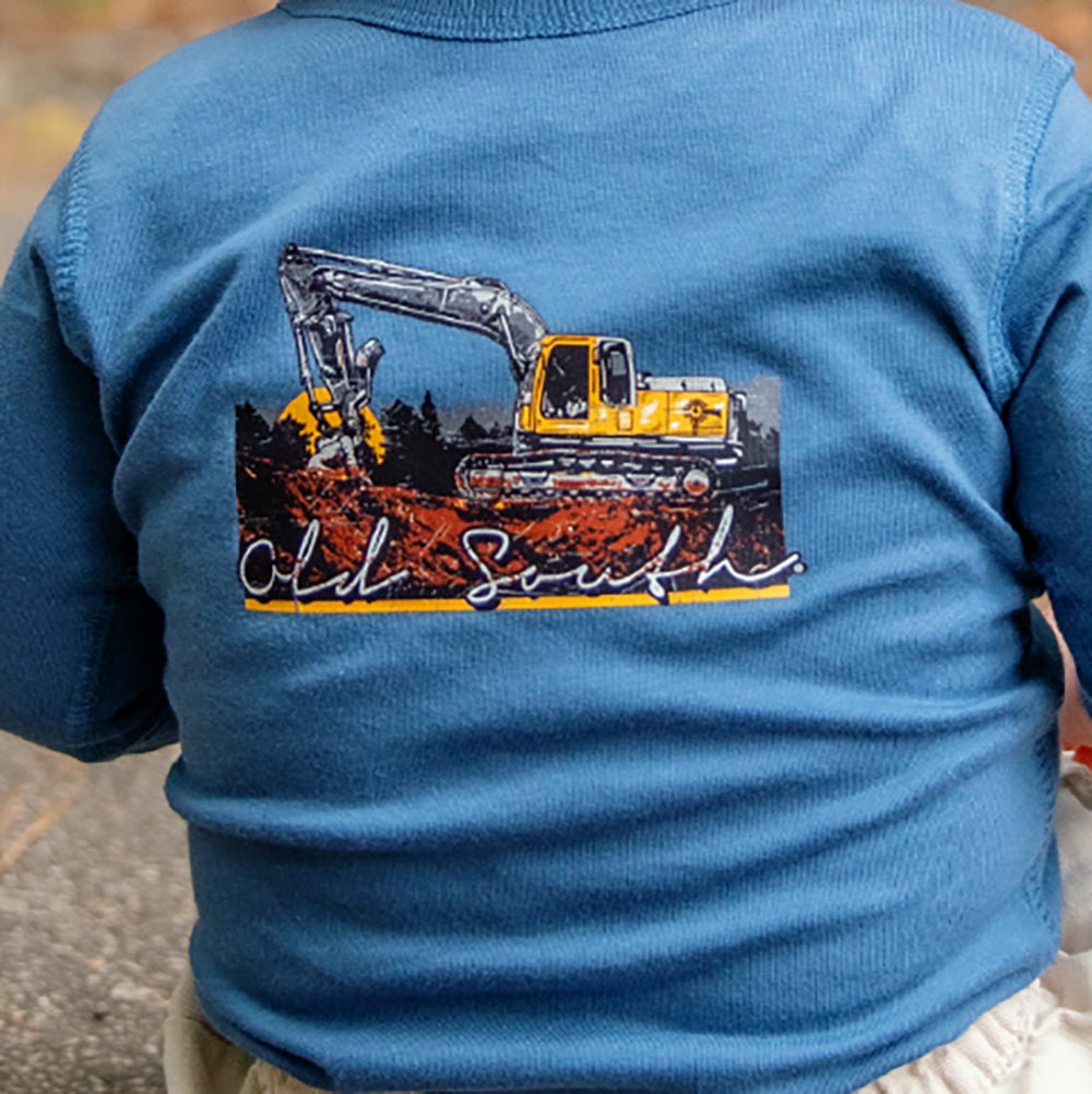 Trackhoe - Long Sleeve Onesie - Infant - Old South Apparel