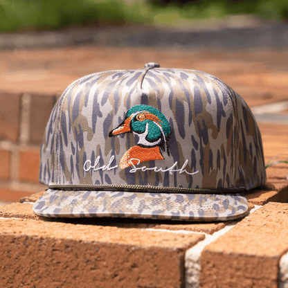 Wood Duck Head Osland Camo - Trucker Hat - Old South Apparel