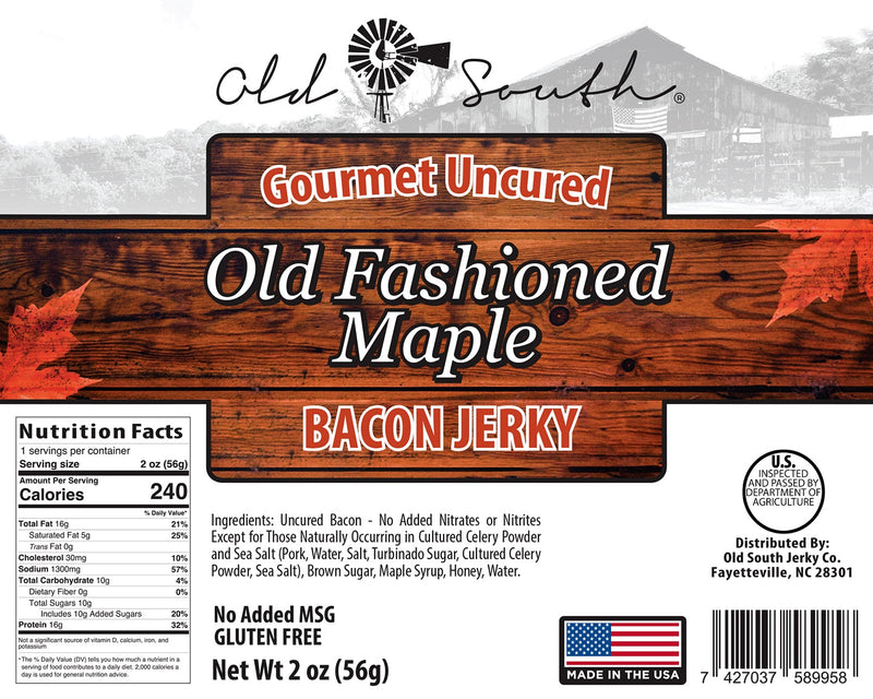 Old Fashioned Maple - Bacon Jerky