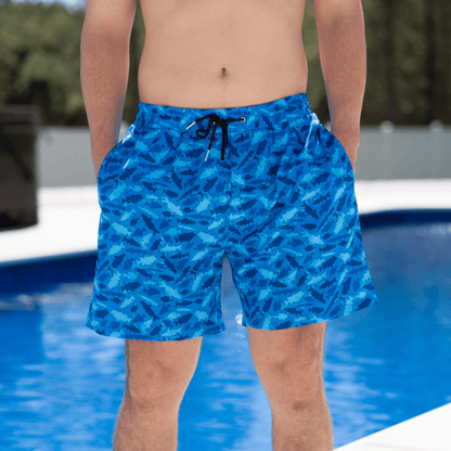 OldSouthApparel_Freshwater Fish Camo - Lined Swim Trunks