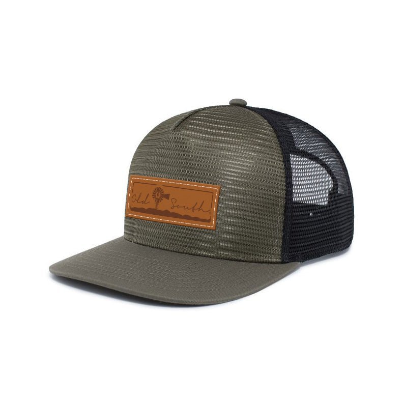 OldSouthApparel_Landscape Leather Patch - Trucker Hat