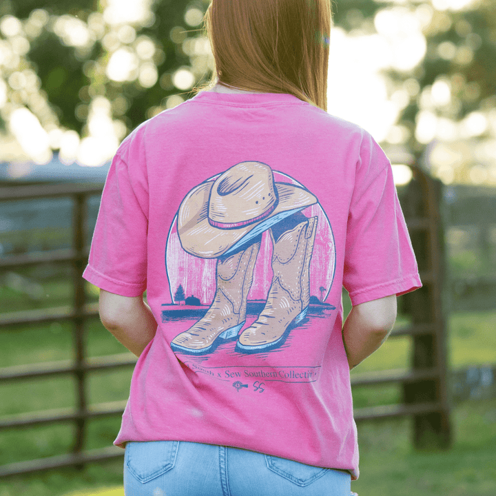 OldSouthApparel_Old South x Sew Southern - Boots and Hat - Short Sleeve