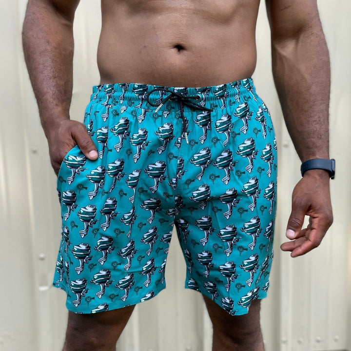 OldSouthApparel_Outboard Motor - Soft Mesh Swim Trunks